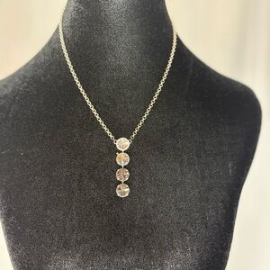 Stunning Rachel Marie Black, Gray and White Crystal Necklace!!!
